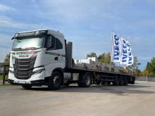 Der Transport der Stützen erreicht Münchehagen